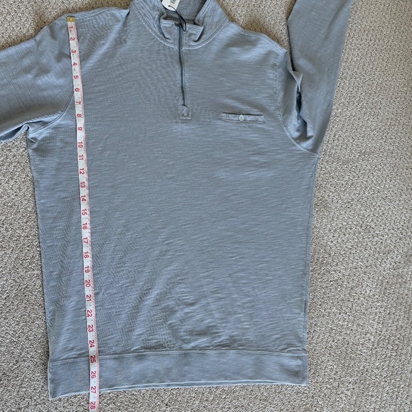 Johnnie-O Keane Quarter Zip Pullover Large gray - Picture 6 of 15